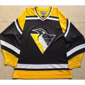 Pittsburgh Penguins STARTER jersey XL black Robo Fashion alt NHL hockey vintage